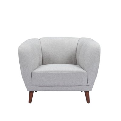 Fauteuil en tissu gris MARLO ZAGO