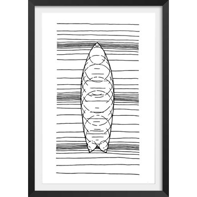 Poster surf géo HEXOA