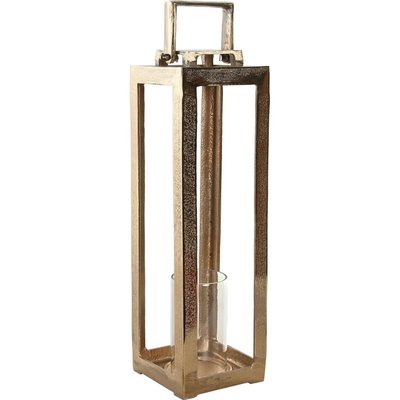 Lanterne moderne dorée en aluminium et verre pour décoration élégante RECOLLECTION