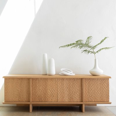 Sideboard Gouge mit 4 Türen, Eiche, röstkaffeefarben AM.PM
