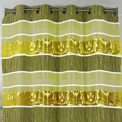 Rideau en jacquard à rayures horizontales colorées HOME MAISON