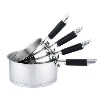 Set de 4 casseroles inox 14/16/18/20cm induction LAGUIOLE CUISSON