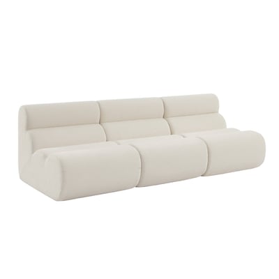 Chauffeuse bouclette texturée 1 place (lot de 3) NOVA SWEEEK