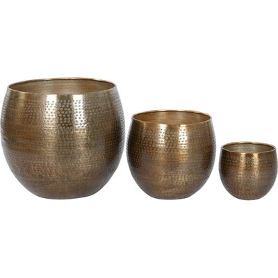 Cache-pots en aluminium (lot de 3), Moderno RECOLLECTION
