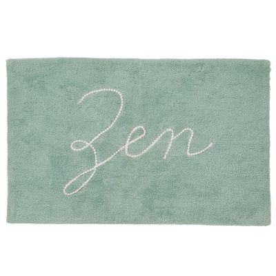 Tapis de bain à texte 50x80 en coton ZEN GUY LEVASSEUR