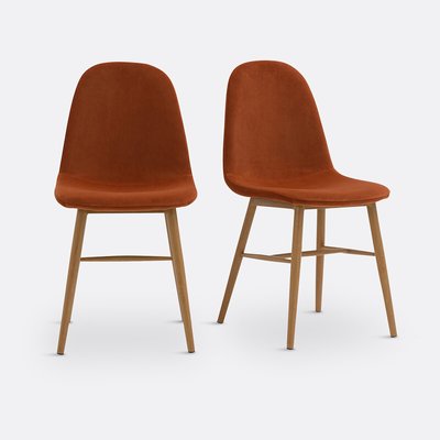 Set van 2 stoelen in fluweel, Polina LA REDOUTE INTERIEURS
