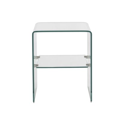 Table de chevet en verre trempé GINZA SORELH