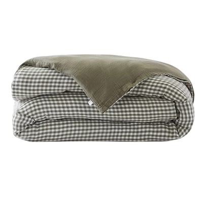 Housse de couette réversible en gaze de coton – Modèle VICKIE EDEN