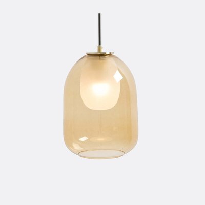 Lámpara de techo de latón y cristal ámbar Ø20 cm, Bumble LA REDOUTE INTERIEURS