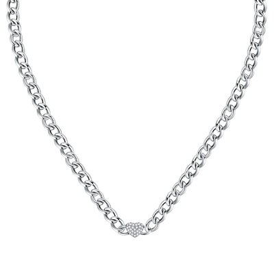 Collier en acier et cristaux INCONTRI MORELLATO