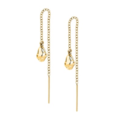 Boucles D'Oreilles en acier, cristaux, T-DESIGN TRUSSARDI