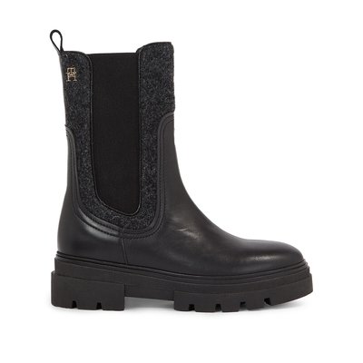 Hohe Chelsea-Boots aus Leder TOMMY HILFIGER