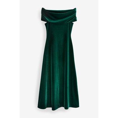Robe longue à encolure bardot NEXT
