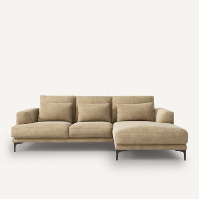 Rechtse hoekbank in stonewashed fluweel, Marsile AM.PM