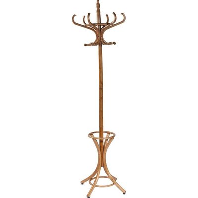 porte manteau en bois miel avec 6 bras pour entrée élégante RECOLLECTION