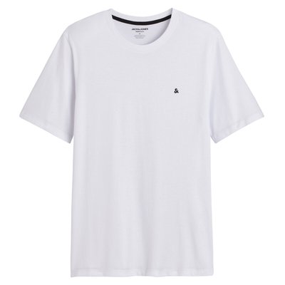 T-Shirt mit rundem Ausschnitt und Logo an der Brust JACK & JONES