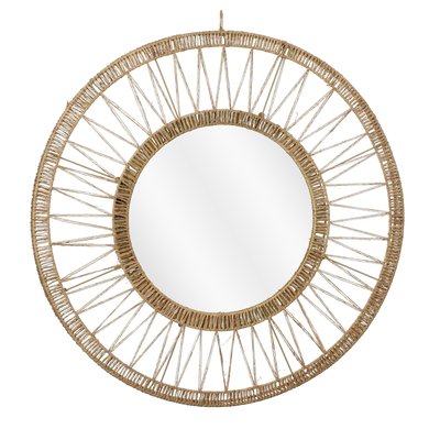 Miroir en jute tressée LUDY MICA DECORATIONS