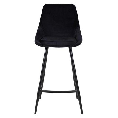 Chaise plan de travail daim  piètement métal BARI ZAGO