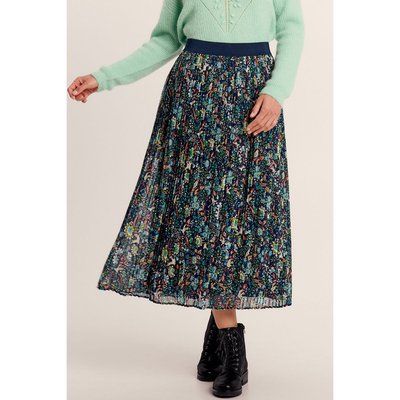 Jupe plissee fleurie La Redoute
