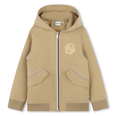 Cardigan zippé à capuche BOSS KIDSWEAR