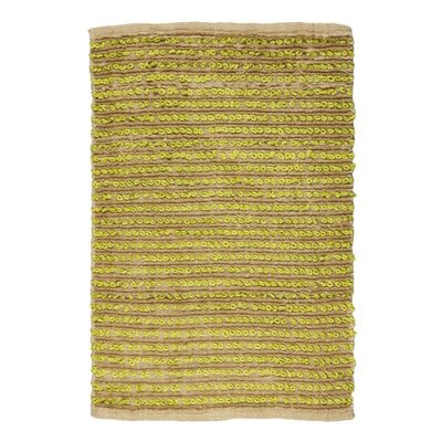 Tapis de salon bi-texture  et anis STABILO LIGNE THE DECO FACTORY