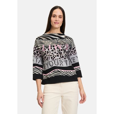 Pull-over en molleton à col BETTY BARCLAY
