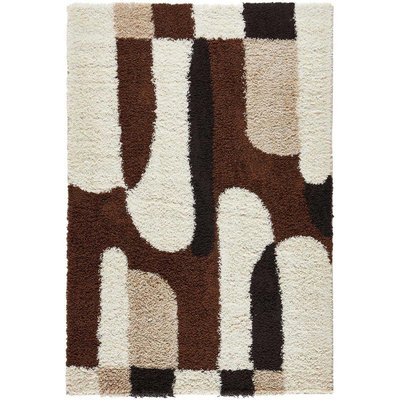 Tapis intérieur en polypropylène Vivara 1063 marron 80 x 140 cm JARDINDECO