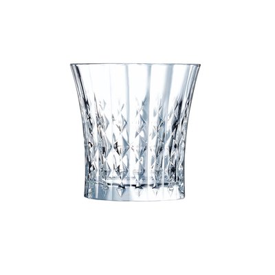 6 verres à eau 27cl Lady Diamond - Cristal d'Arques - Verre ultra transparent au design vintage CRISTAL D ARQUES