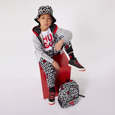Cardigan zippé à capuche HUGO KIDSWEAR