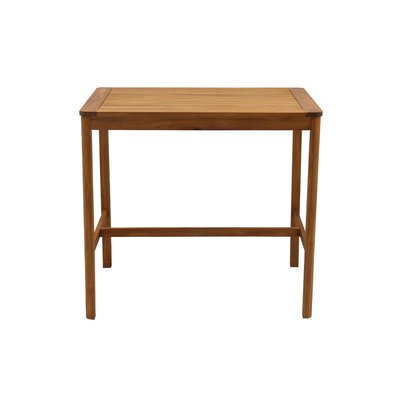 Table de bar de jardin rectangulaire en bois massif L120 cm AKIS MILIBOO