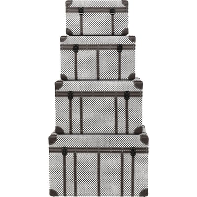 Lot de 4 coffres damier, CALDERA KARE DESIGN