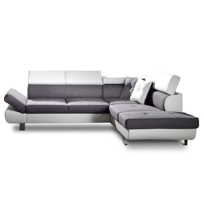 Canapé d'Angle Convertible en Tissu 5 places - LISBONA LISA DESIGN