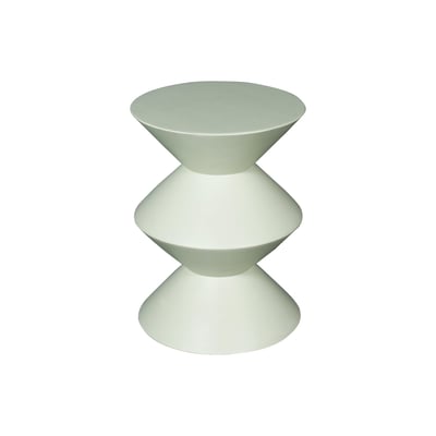 Bout de canapé en bois lignes graphiques 45 cm DUOMO PIER IMPORT