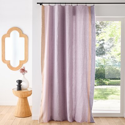 Valparaiso Woven-Dyed Washed Linen Curtain Panel LA REDOUTE INTERIEURS