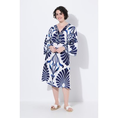 Robe décolleté en V et manches 3/4 ULLA POPKEN
