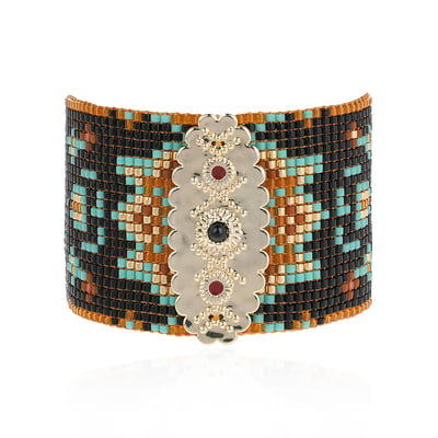 Bracelet manchette perles tissées BIZANCE HIPANEMA