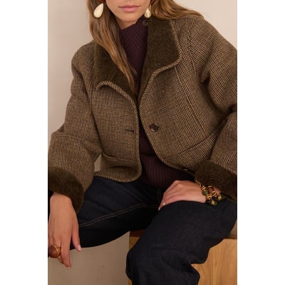 Manteau DARIO à carreaux Maison 123