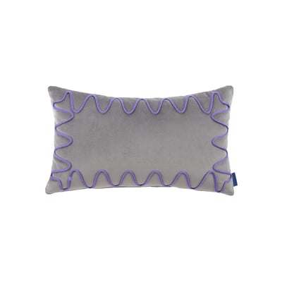 Coussin brodé Rita Eco-velours NOBODINOZ