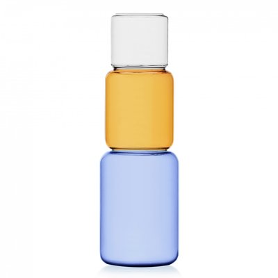 Vase Revolve Bleu et Ambre ICHENDORF
