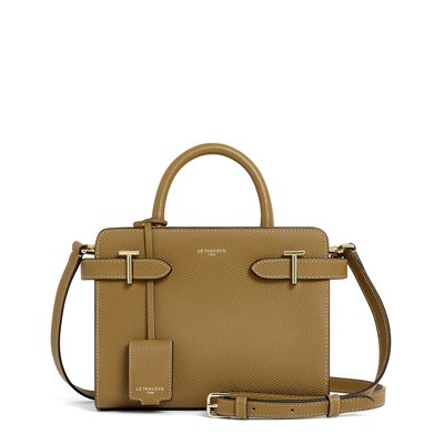 Sac à main petit modèle en cuir signature T EMILIE LE TANNEUR