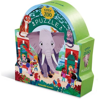 Puzzle 48 pieces Journee au Musee Le Zoo CROCODILE CREEK