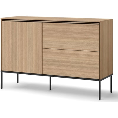 Commode 1 porte 2 tiroirs chêne collection VISSO RECOLLECTION