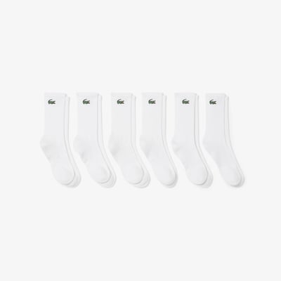 Lot de 6 paires de chaussettes de sport hautes LACOSTE