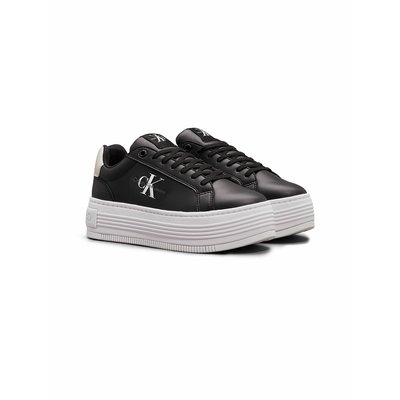 Zapatillas BOLD de plataforma baja, con cordones, cuero y detalles metálicos CALVIN KLEIN JEANS