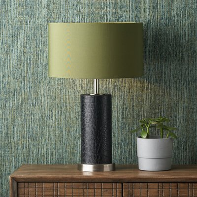 Leon Leather Cylindrical Table Lamp ÉDITÉ