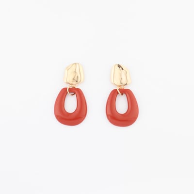 Boucles d'oreilles oranges vintage BALABOOSTE