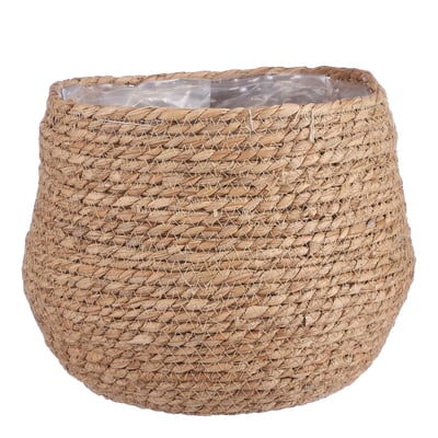 Panier à plantes en jonc de mer tressé Ø26 cm JORCK MICA DECORATIONS