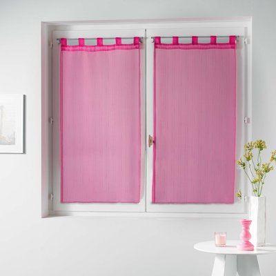 Paire de Voile raye Collection Horizon DOUCEUR D'INTÉRIEUR