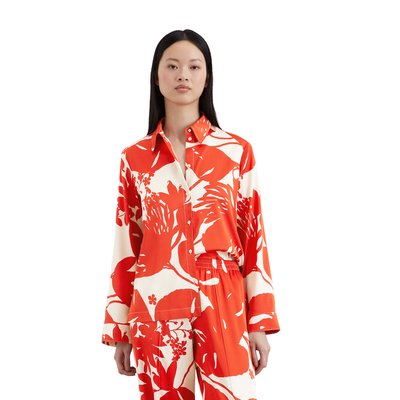 Chemisier en satin imprimé regular en viscose stretch MARC O'POLO