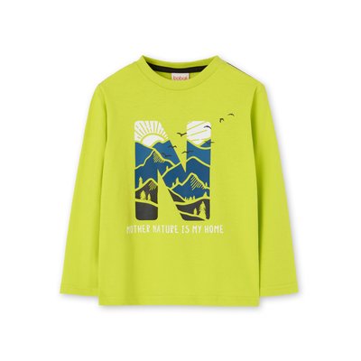 T-shirt en coton à manches longues BOBOLI